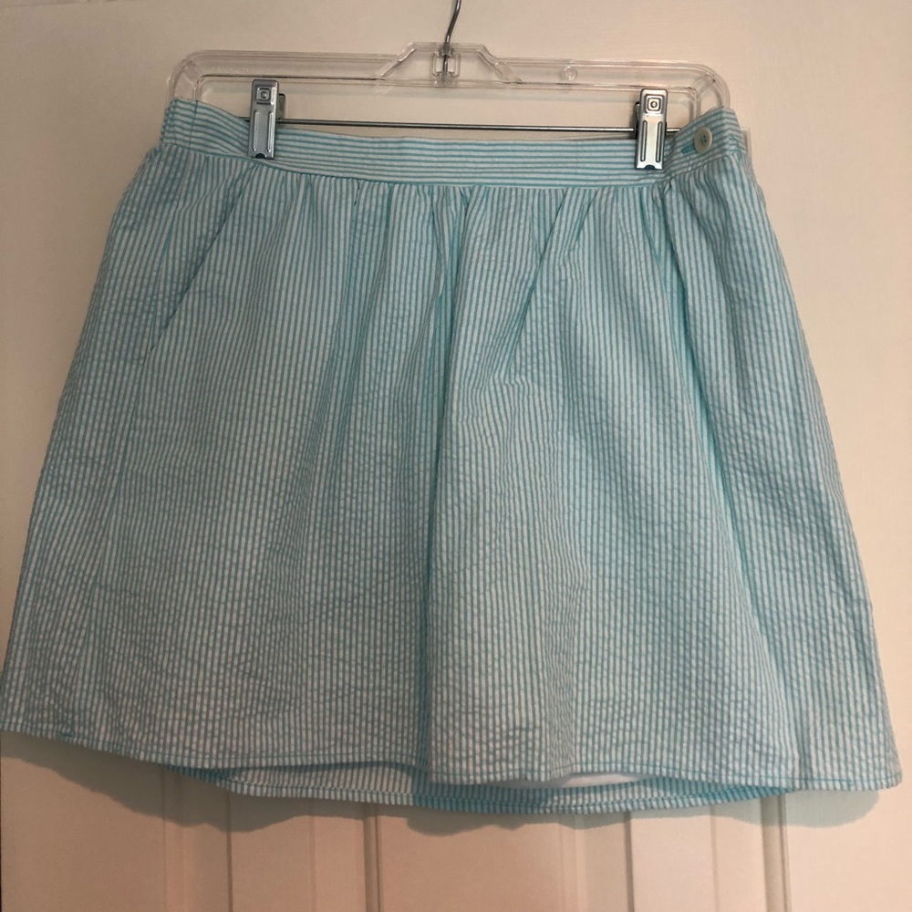 Lilly Pulitzer pinstripe mini skirt
